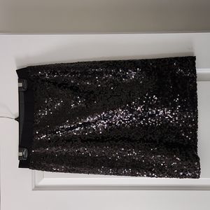 Sequin midi skirt